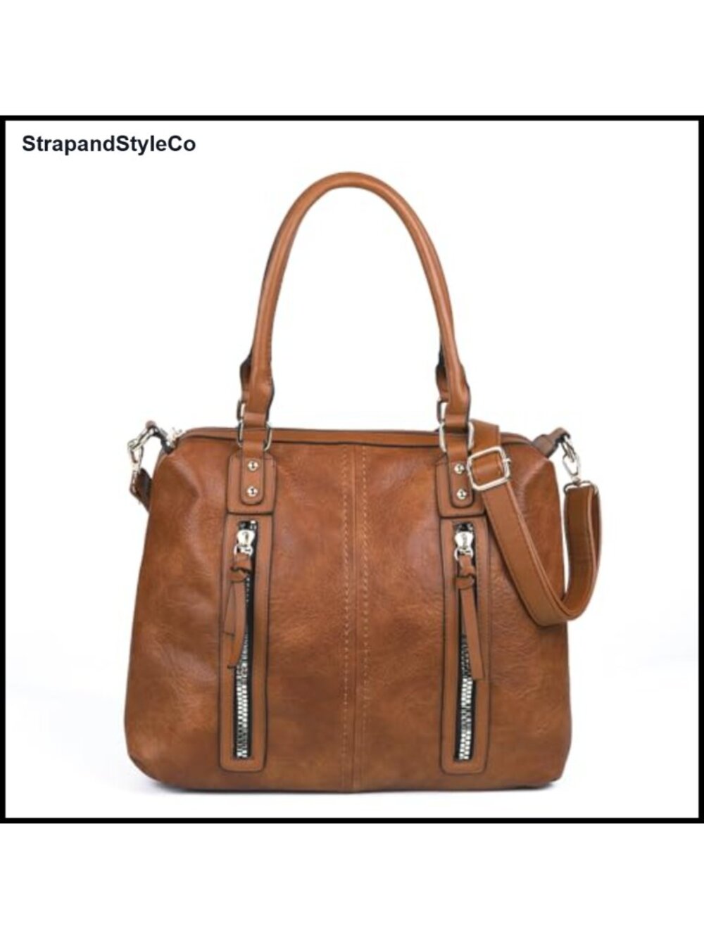 Vegan Leather Hobo Shoulder Bag Large Crossbody Travel Purse
